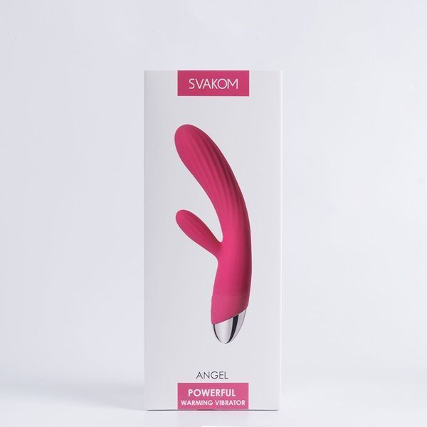 Интеллектуальный вибратор-кролик с подогревом Svakom Angel Plum Red SO4848