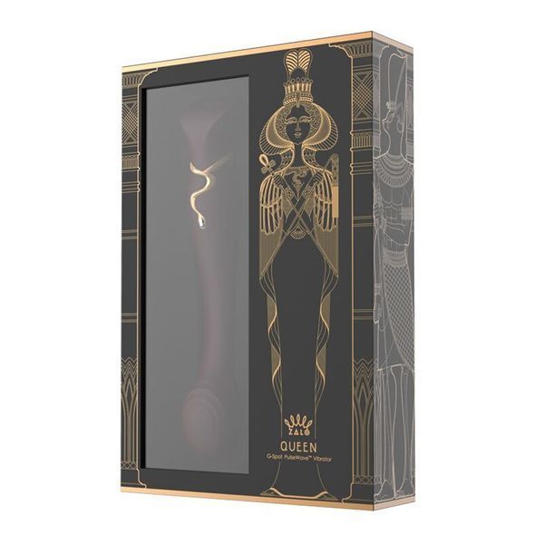 Смартвибратор 3в1 Zalo &mdash; Queen Set Wine Red, пульсирующая жемчужина и вакуум, кристалл Swarovski SO6662