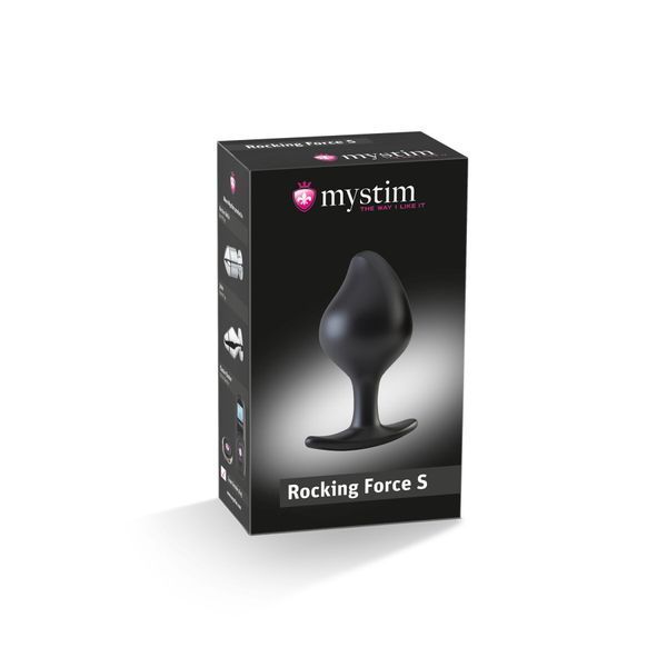 Силиконовая анальная пробка Mystim Rocking Force S для электростимулятора, диаметр 3,7 см SO2963