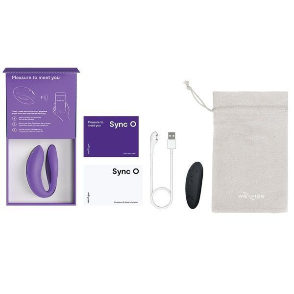 Смарт-вибратор для пар We-Vibe Sync O Light Purple, пульт ДУ SX0524