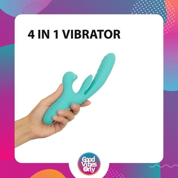 Вибратор-кролик Good Vibes Only - Lisa Thrusting Rabbit Vibrator with G-Spot Stimulator SX3066