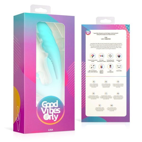 Вибратор-кролик Good Vibes Only - Lisa Thrusting Rabbit Vibrator with G-Spot Stimulator SX3066