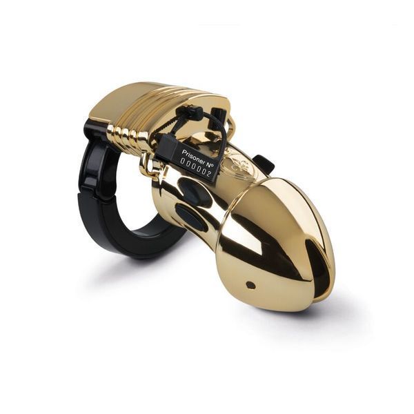 Клетка для члена с электростимуляцией Mystim Pubic Enemy No 1 - Gold Edition SO3809