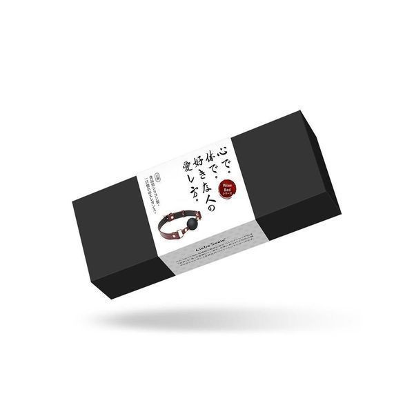 Силіконовий кляп Liebe Seele Wine Red Ball Gag, діаметр кульки 4,3 см, ремінь із натуральної шкіри SO9450