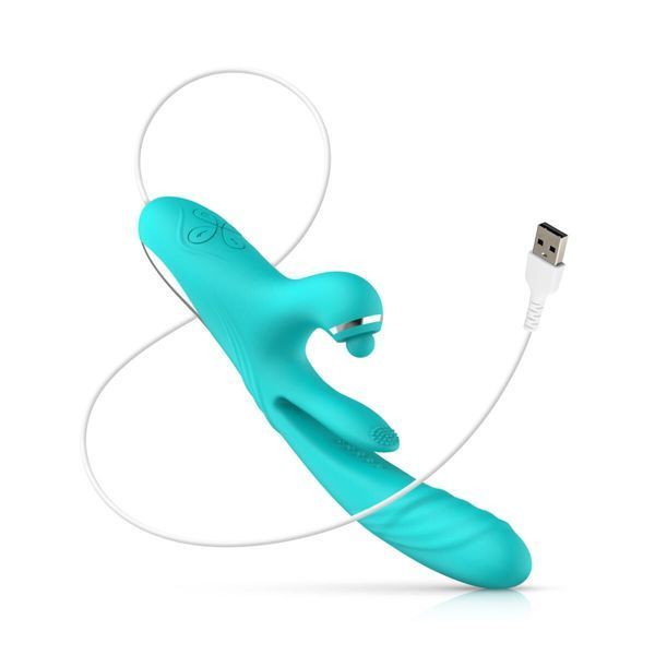 Вибратор-кролик Good Vibes Only - Lisa Thrusting Rabbit Vibrator with G-Spot Stimulator SX3066