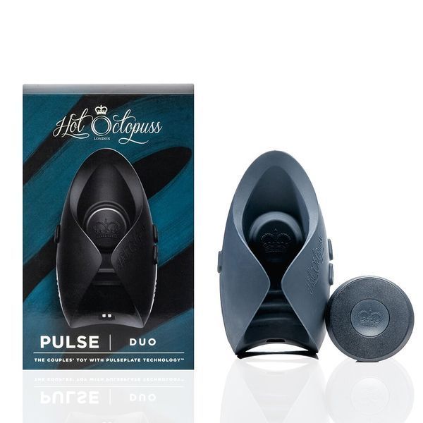 Игрушка для пар Hot Octopuss PULSE DUO, пульсация+вибрация, использование без рук, пульт ДУ SO8723
