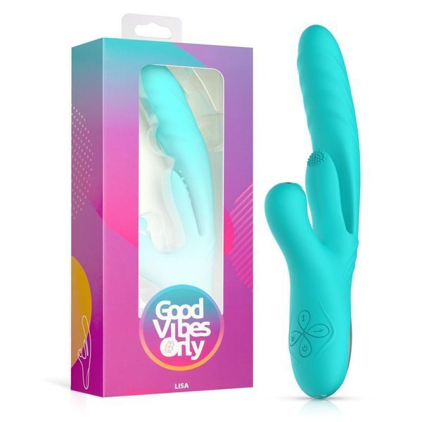 Вибратор-кролик Good Vibes Only - Lisa Thrusting Rabbit Vibrator with G-Spot Stimulator SX3066