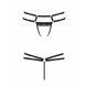 Трусики-стринги из стреп с кружевом Passion Exclusive LORRY THONG XXL/XXXL, black SO6417 фото 5