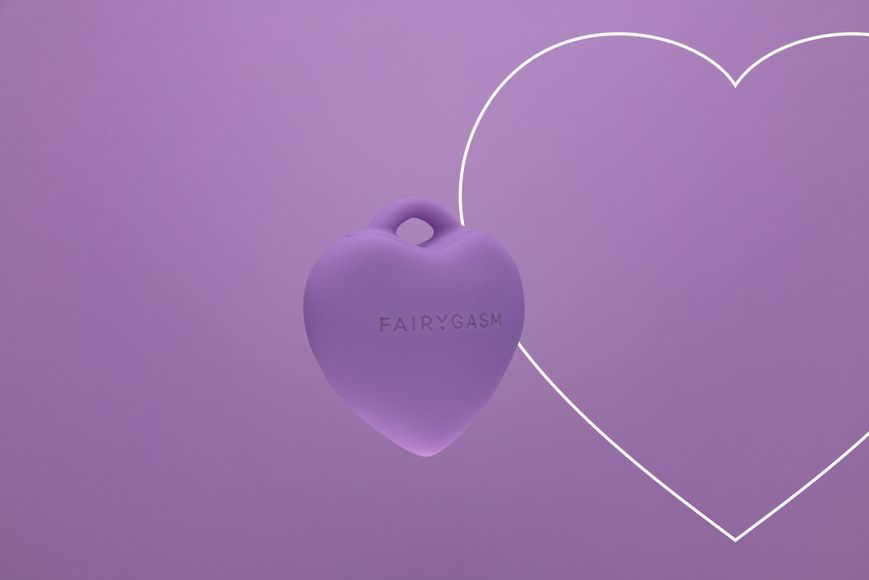 Мини-вибратор &laquo;Сердечко&raquo; FairyGasm PleasureStone violet, 9 режимов, на шнурке SX0646