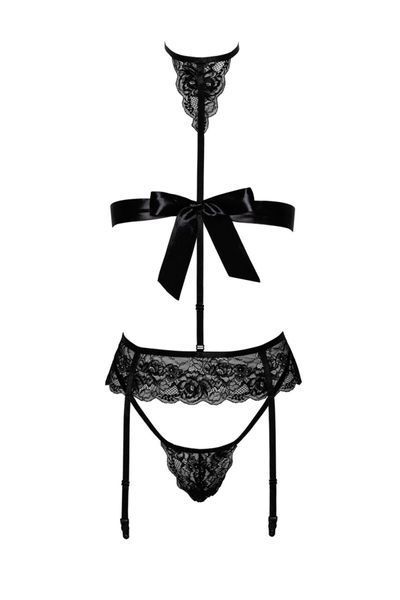 Эротический комплект Kissable Bondage Kiss Set Black S/M SX1962