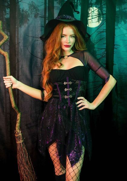 Костюм відьми Leg Avenue Mystical Witch M, сукня, капелюх SO9333