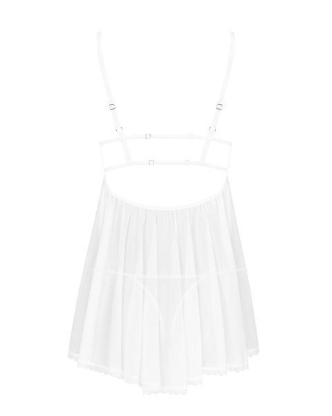 Пеньюар і трусики Obsessive Heavenlly babydoll & thong XS/S SO8163