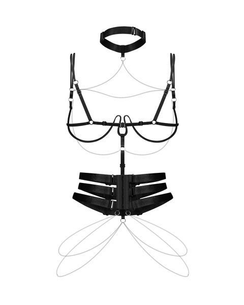 Портупея Obsessive Premisis Black harness S/M/L SX3117