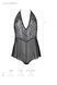 Боди Passion LEAFA BODY black S/M, на завязках, мягкая чашка, низ в виде шортиков SX0501 фото 5