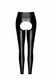 Лeггинсы Noir Handmade F304 Taboo, XXL, black, под латекс, открытые ягодицы и промежность SX0265 фото 5