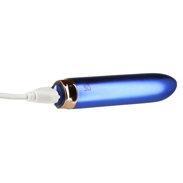 Віброкуля Swan Maximum + Comfy Cuff Blue, суперпотужна, різна інтенсивність, силіконова манжета SO8903