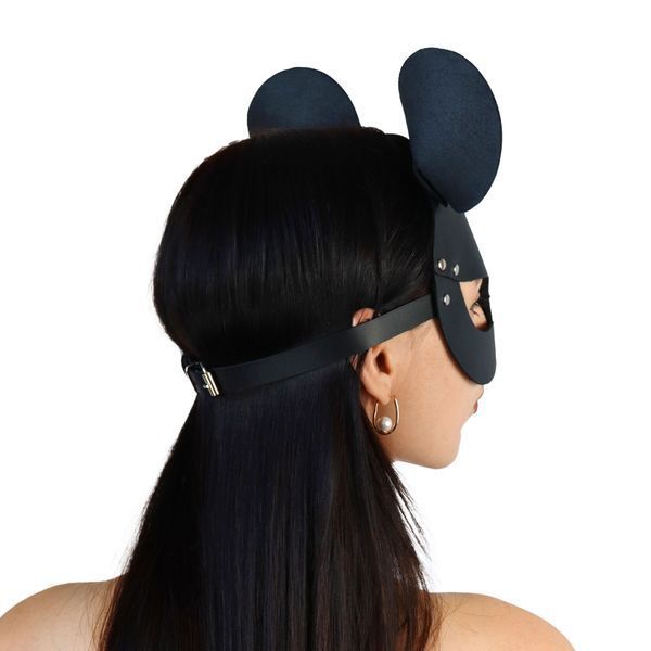 Кожаная маска мышки Art of Sex - Mouse Mask, цвет Черный SO9649