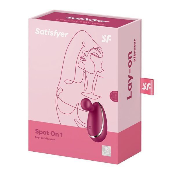 Вибратор для наружной стимуляции Satisfyer Spot On 1 Berry, гибкий отросток SO8413