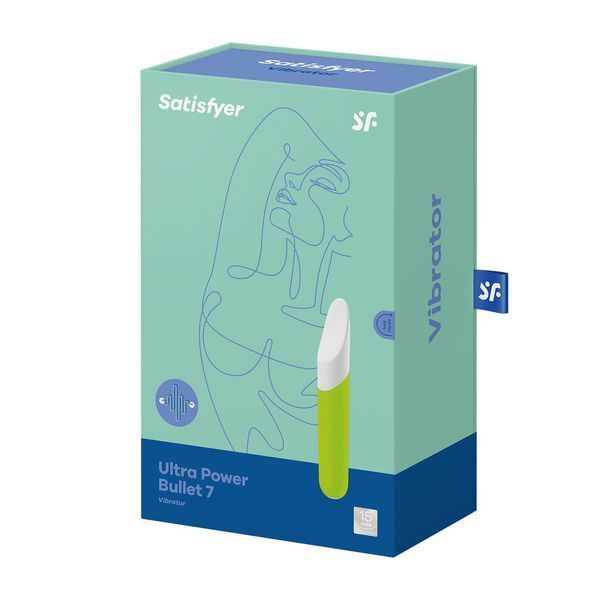Мінівібратор із гнучким язичком Satisfyer Ultra Power Bullet 7 Green SO5435