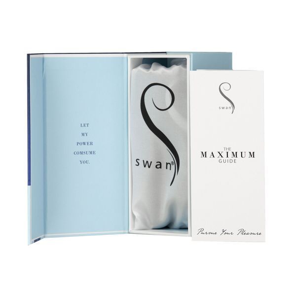 Віброкуля Swan Maximum + Comfy Cuff Blue, суперпотужна, різна інтенсивність, силіконова манжета SO8903