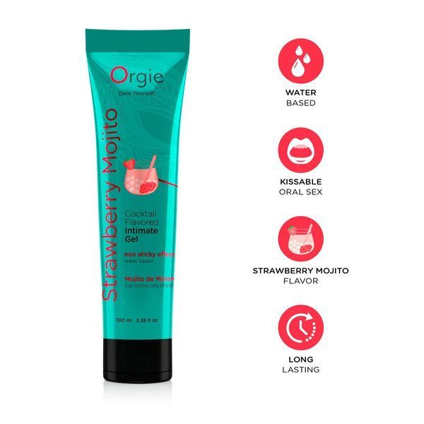 Лубрикант на водной основе Orgie Lube Tube Strawberry Mojito, 100 мл SX1519