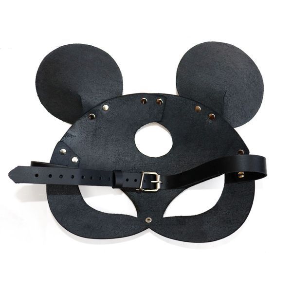 Кожаная маска мышки Art of Sex - Mouse Mask, цвет Черный SO9649