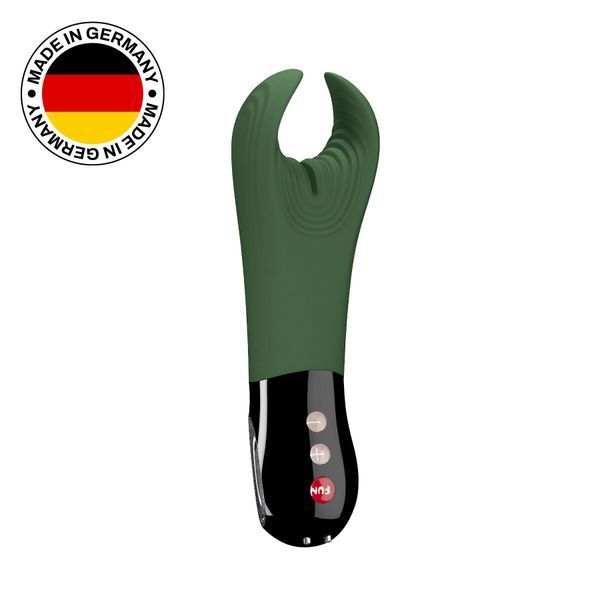 Вібратор для пеніса Fun Factory MANTA moss green/black, підходить для парних ігор SX0966