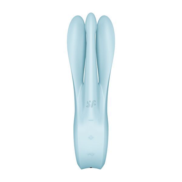 Кліторальний вібратор Satisfyer Threesome 1 Light Blue з трьома гнучкими пальчиками SO6986