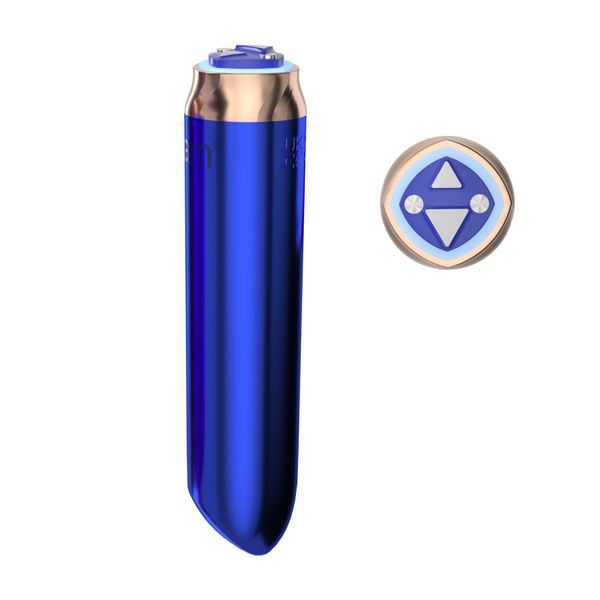Віброкуля Swan Maximum + Comfy Cuff Blue, суперпотужна, різна інтенсивність, силіконова манжета SO8903