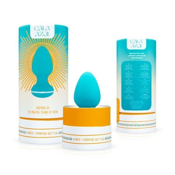 Анальна вібропробка Cala Azul &ndash; Blanca Vibrating anal plug, 10 режимів SO8887