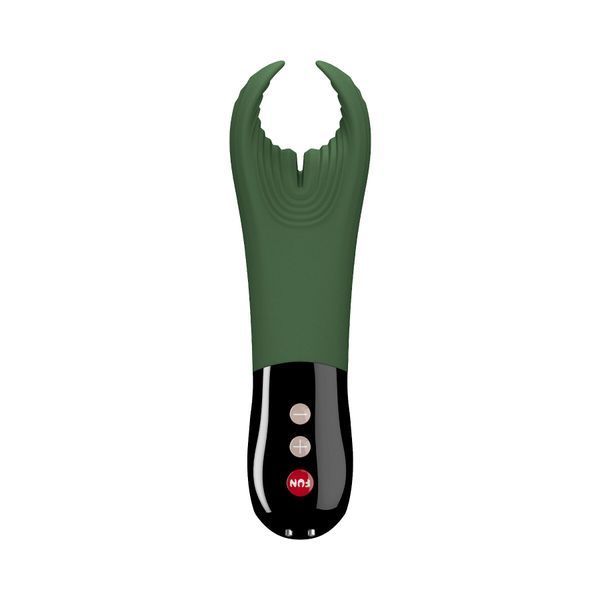 Вібратор для пеніса Fun Factory MANTA moss green/black, підходить для парних ігор SX0966