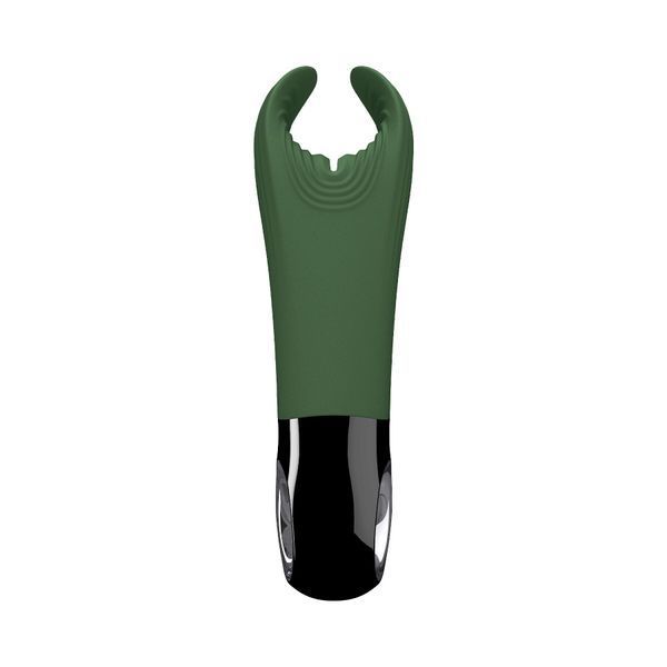 Вібратор для пеніса Fun Factory MANTA moss green/black, підходить для парних ігор SX0966