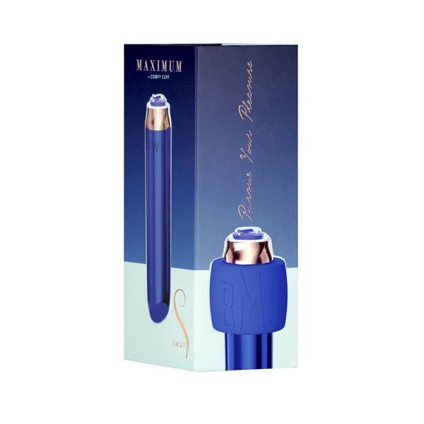 Віброкуля Swan Maximum + Comfy Cuff Blue, суперпотужна, різна інтенсивність, силіконова манжета SO8903