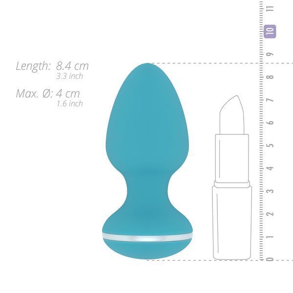 Анальна вібропробка Cala Azul &ndash; Blanca Vibrating anal plug, 10 режимів SO8887