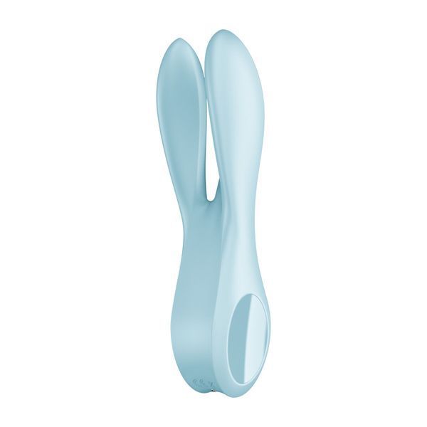 Кліторальний вібратор Satisfyer Threesome 1 Light Blue з трьома гнучкими пальчиками SO6986