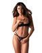 Комплект Obsessive Nutris 2-pcs crotchless set, XS/S, лиф с открытыми чашками, трусики с доступом SX1169 фото 1