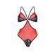 Полупрозрачное боди с кружевом Passion PEONIA BODY L/XL red SO8460 фото 3