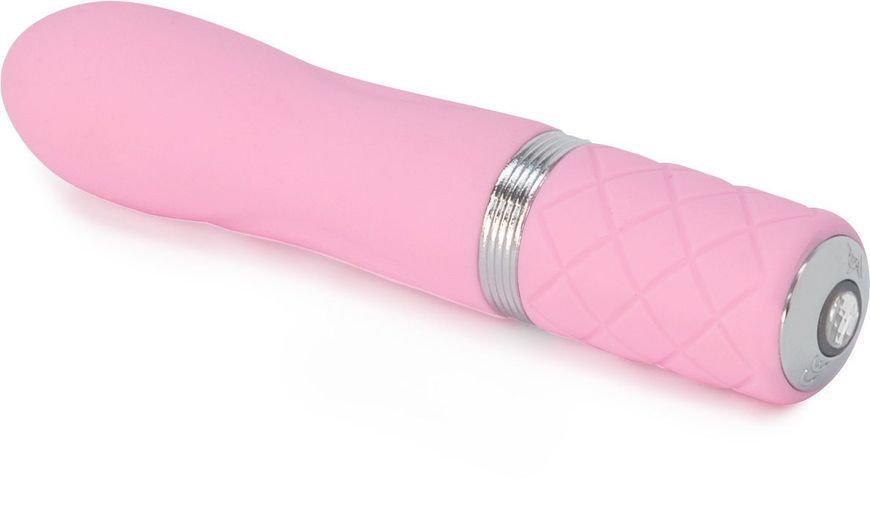 Розкішний вібратор PILLOW TALK - Flirty Pink з кристалом Swarovski, гнучка головка SO2725