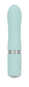 Розкішний вібратор PILLOW TALK - Flirty Teal з кристалом Swarovski, гнучка головка SO2726