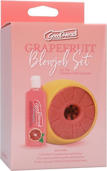 Набор для минета Doc Johnson GoodHead Grapefruit Blowjob Set - Yellow SX1322
