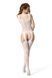 Белый бодистокинг с чулками Passion BS104 One Size, white SX1898 фото 2