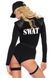Костюм еротичних спецсил Leg Avenue SWAT Team Babe L, боді, пояс, підв&rsquo;язки, іграшкова рація, кепка SO8546 фото 2