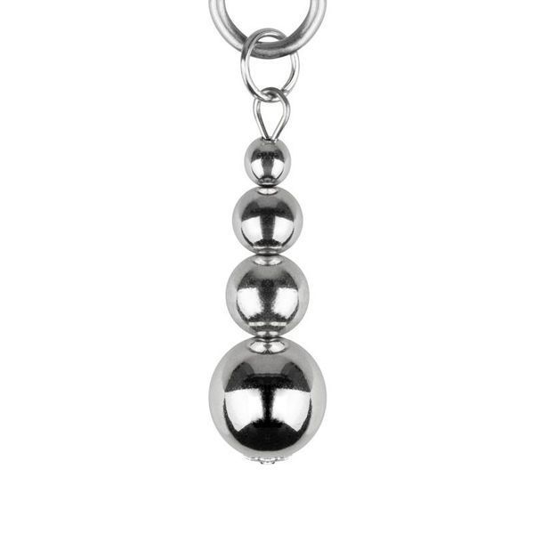 Затискачі для сосків Bedroom Fantasies: Nipple Clamps with Beaded Chain - Silver SX2209