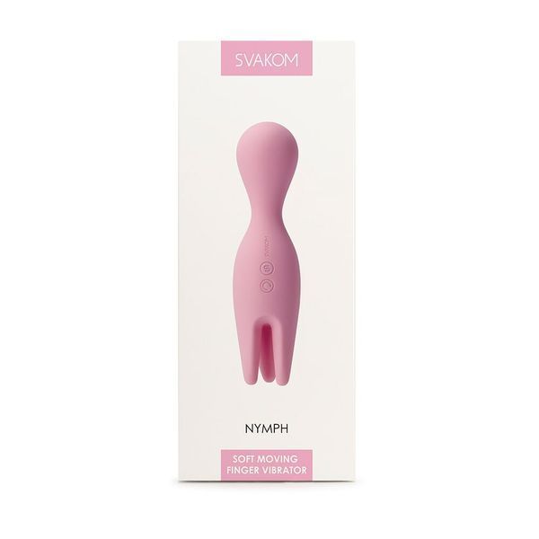 Подвійний вібратор для чутливих зон Svakom Nymph Pale Pink SO4850