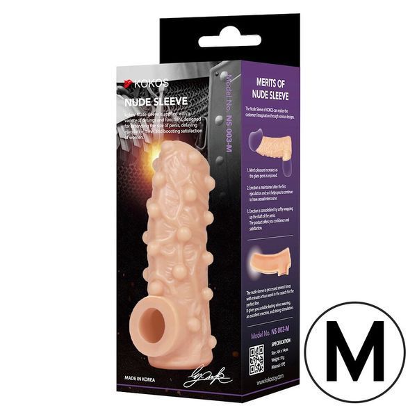 Насадка на член Kokos Nude Sleeve NS 001 M SX1471