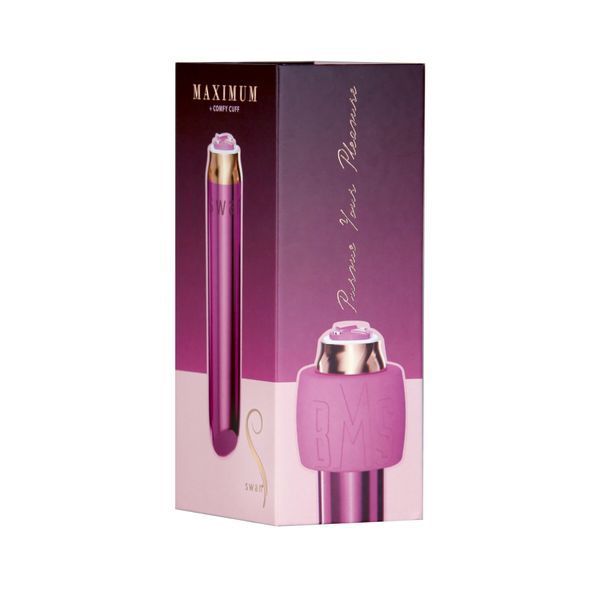 Віброкуля Swan Maximum + Comfy Cuff Pink, суперпотужна, різна інтенсивність, силіконова манжета SO8904