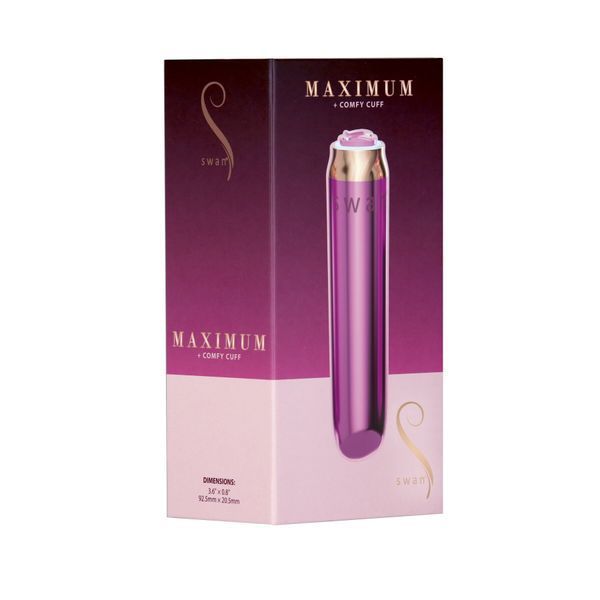 Віброкуля Swan Maximum + Comfy Cuff Pink, суперпотужна, різна інтенсивність, силіконова манжета SO8904