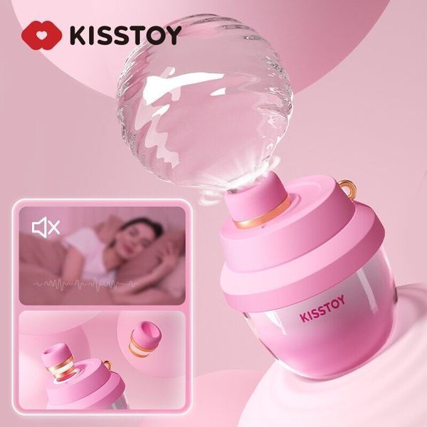 Вакуумный стимулятор-брелок KISSTOY Kiss Pods, 5 уровней интенсивности + Turbo-режим, 2 насадки SX1339