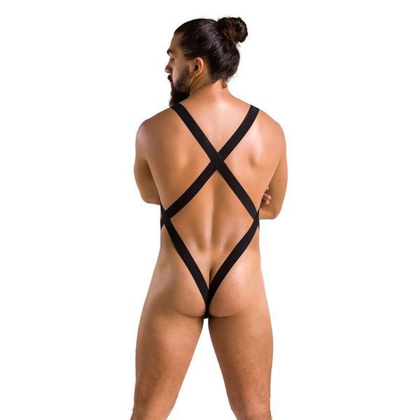 Чоловіче сітчасте боді Passion 040 LEON L/XL Black, сітка, резинки SO7591