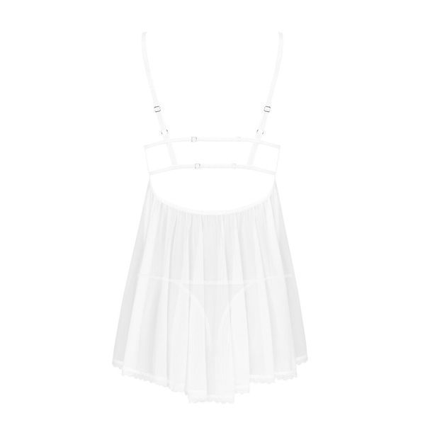 Пеньюар і трусики Obsessive Heavenlly babydoll & thong M/L SO8164